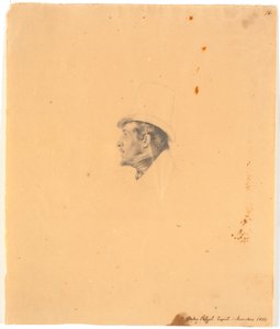 Porträt des Malers Joseph Petzl od Wilhelm Bendz