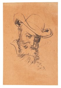 Autoportrét s kloboukem, 1894.