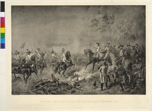 Arcivévoda Karel v bitvě u Würzburgu od Wilhelm Camphausen