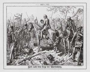 Vítězství pruského generála Ludwiga von Yorcka v bitvě u Wartenburgu