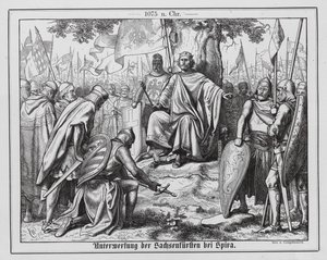 Podřízení saských knížat císaři Svaté říše římské Jindřichu IV. ve Špýru