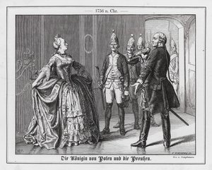 Polská královna a Prusové