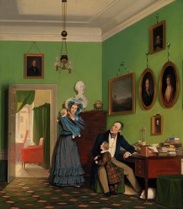 Rodina Waagepetersenových od Wilhelm Ferdinand Bendz
