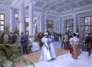 Das Vestibül des Kaiserbads (Vestibul císařských lázní)