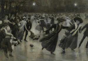 Party on the Ice, 1909 od Wilhelm Gause