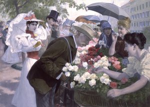 Červené nebo bílé růže? (Červené nebo bílé růže, pane?) od Wilhelm Gause