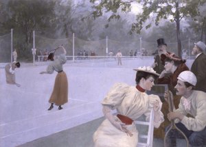 Obecní trávník tenisový kurt od Wilhelm Gause