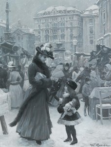 Vánoční jarmark Am Hof, 1901.
