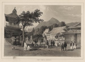 Hlavní chrám, Hakodadi, 1855 od Wilhelm Joseph Heine