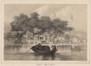 Čínský chrám, Macao, 1855