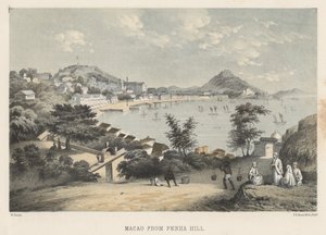 Macao z Penha Hill, 1855