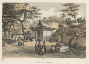 Chrám v Jokuhamě, 1855