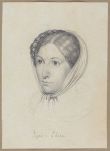 Agnes von Felsen, asi 1822 (grafit) od Wilhelm Kügelgen