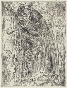 Macbeth V (The Vision of Lady Macbeth) od Wilhelm Lehmbruck