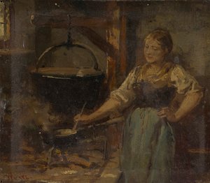 Selský interiér od Wilhelm Marc