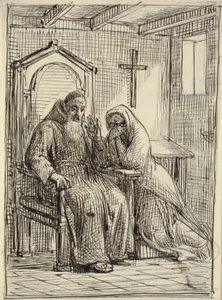 Zděšený zpovědník od Wilhelm Marstrand