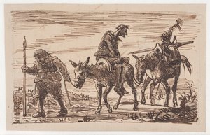 Potlučený Don Quijote je odvezen domů od Wilhelm Marstrand