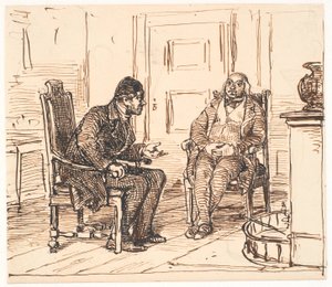 Diskuse mezi dvěma veličinami od Wilhelm Marstrand