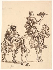 Don Quijote zvažuje svou helmu od Wilhelm Marstrand