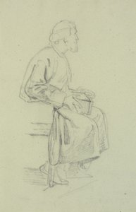 Figurové studie. Sedící starý muž od Wilhelm Marstrand