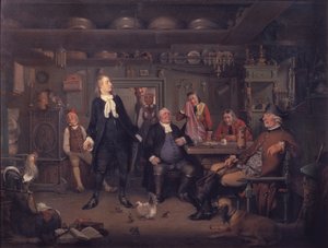 Z knihy Ludviga Holberga „Erasmus Montanus“, dějství III, scéna 3 od Wilhelm Marstrand