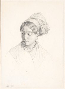 Hlava italské ženy od Wilhelm Marstrand