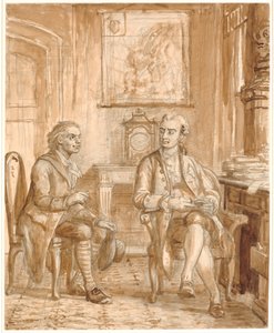 Ministr Guldberg a Wessel od Wilhelm Marstrand