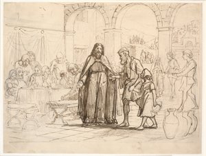Podobenství o velké večeři od Wilhelm Marstrand