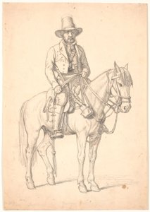 "Princ Rospigliosi" na koni, "Strážce v Nemi" od Wilhelm Marstrand