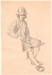 Sedící mladý muž z údolí od Wilhelm Marstrand