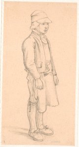Švédský chlapec s čepicí od Wilhelm Marstrand