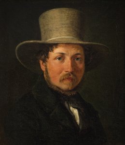 Malířka Christen Købkeová od Wilhelm Marstrand