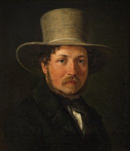 Malířka Christen Købkeová od Wilhelm Marstrand