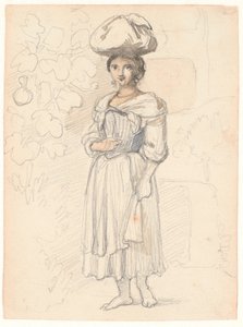 Mladá Italka, stojící od Wilhelm Marstrand