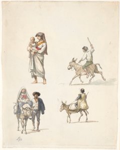 Cestující italští rolníci od Wilhelm Marstrand