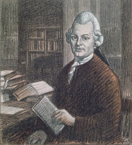 Portrét Gottholda Ephraima Lessinga (1729-81), ilustrace z časopisu 