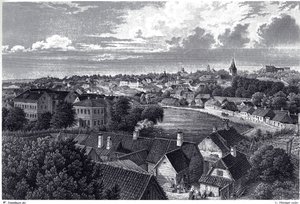 Pohled na Dorpat, c. 1850 od Wilhelm Siegfried Stavenhagen
