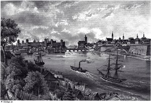 Pohled na Narva, c. 1850 od Wilhelm Siegfried Stavenhagen