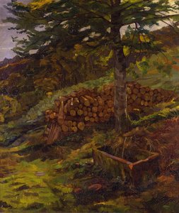 Siegfriedova kašna v Odenwaldu od Wilhelm Trübner