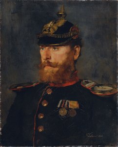 důstojník Landwehru od Wilhelm Trübner