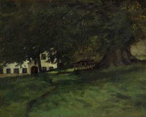 Lípa na Herrenchiemsee od Wilhelm Trübner