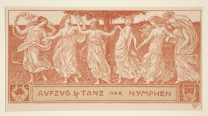 Průvod a tanec nymf od Wilhelm Volz
