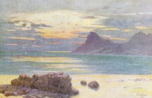Hout Bay a Hangberg (barevná litografie)