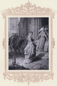 Gretchen jde do kostela (litho) od Wilhelm von (after) Kaulbach