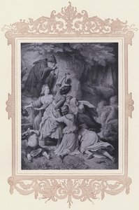 Dívka v lese, věrný Eckart (litho)
