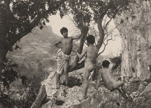 studie mužských nahých aktů, c.1900 od Baron Wilhelm von Gloeden