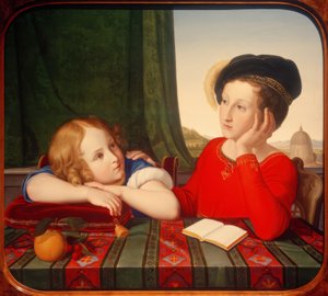 Wienczyslaw a Konstanty Potocki od Friedrich Wilhelm von Schadow