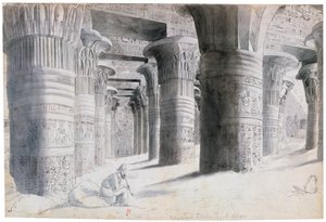 Portico of Esuch, Egypt, 1822 od Wilkinson