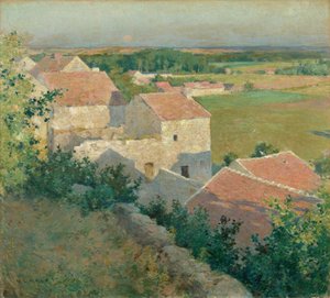 Letní soumrak, asi 1890 (olej na plátně)
