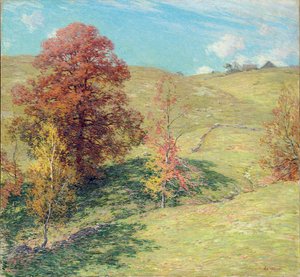 Červený dub od Willard Leroy Metcalf